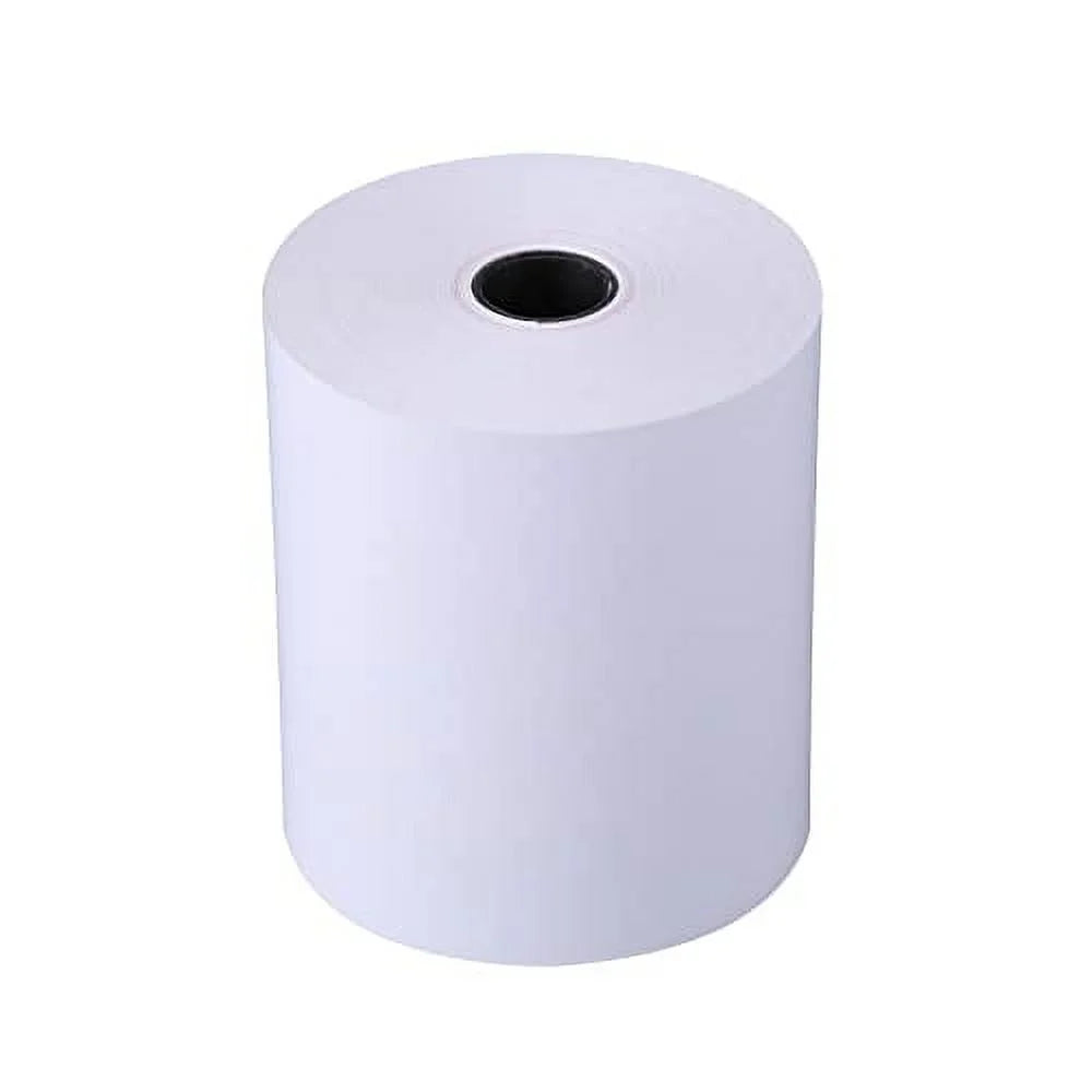 One Ply Bond Receipt Paper Rolls, Pack of 50 C549