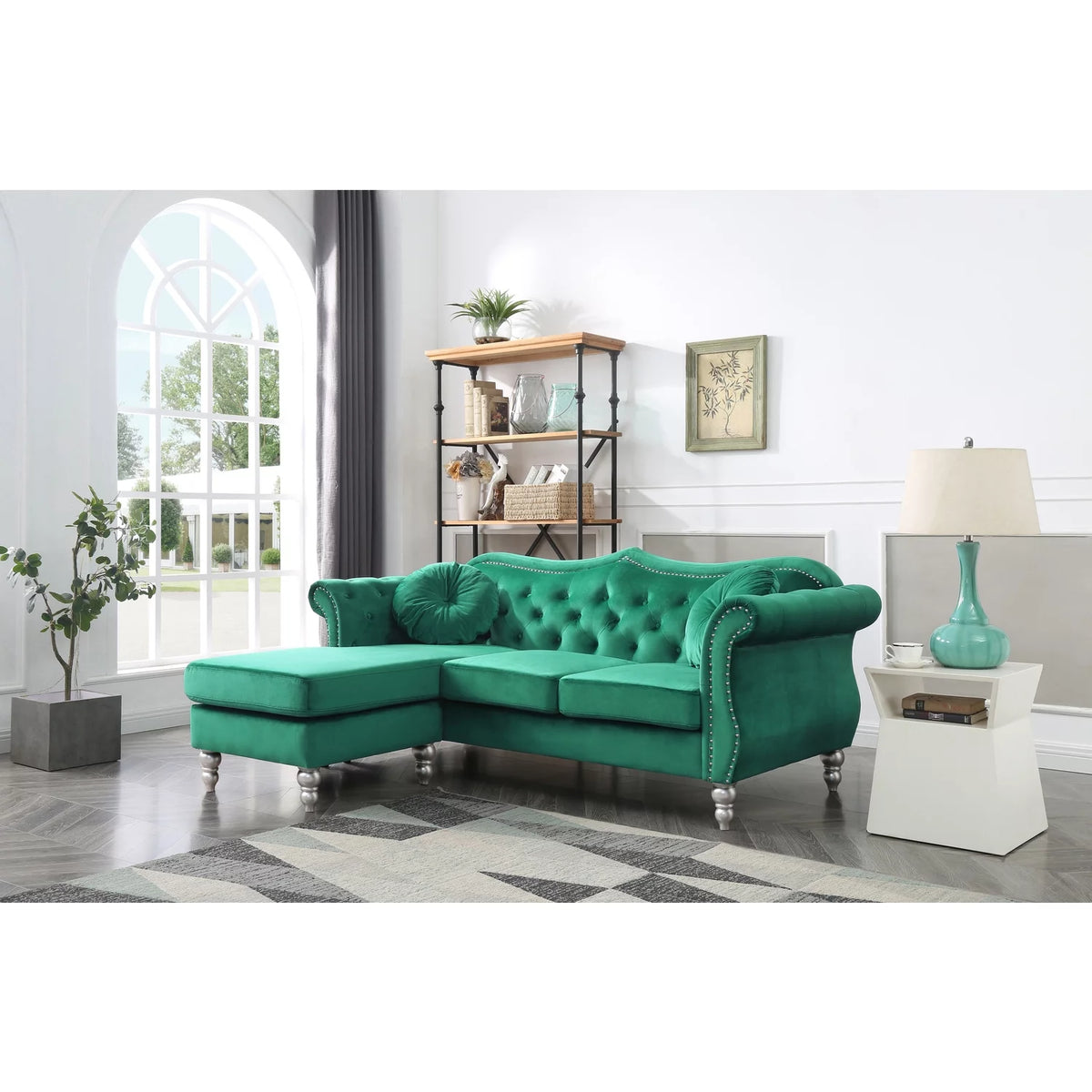 Green Sofa Chaise B276013