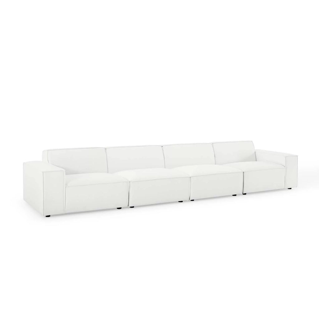 White 4-Piece Sectional Sofa H894