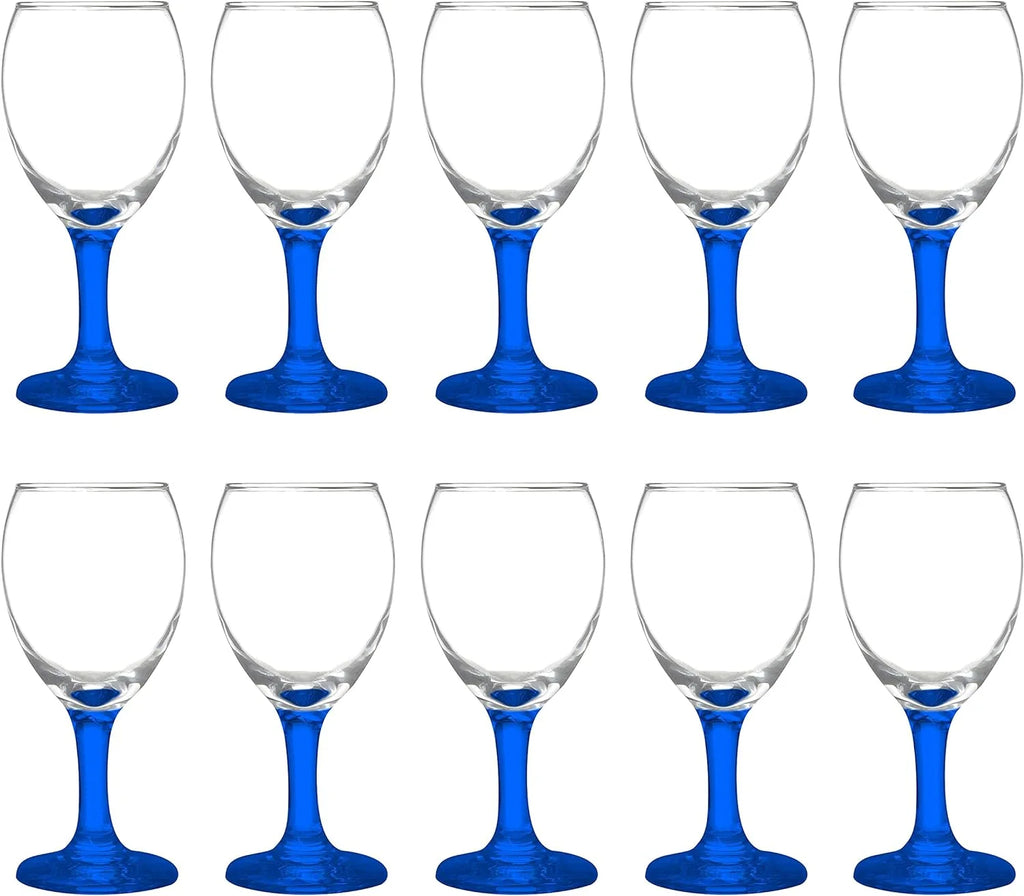 Blue 8.5 Oz Wine Glasses Set R82578