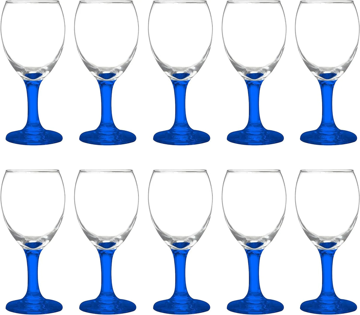 Blue 8.5 Oz Wine Glasses Set R82578