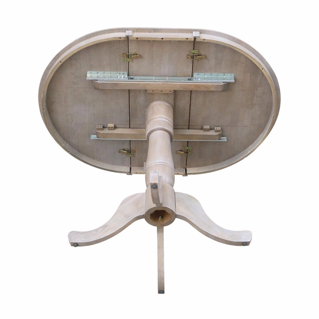 36" Round Top Pedestal Table with 12" Leaf U6362