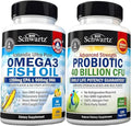 Omega 3 Fish Oil Softgels Plus Probiotic Supplement O1956