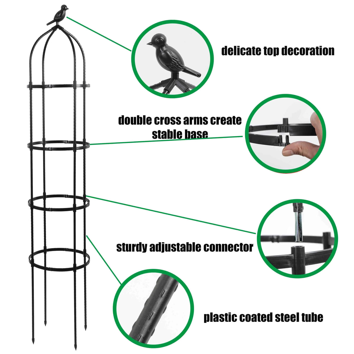 6 FT Metal Garden Trellis 2 Pack A270305