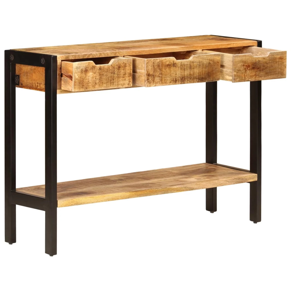 Mango Wood Sideboard with 3 Drawers and 1 Shelf F4905