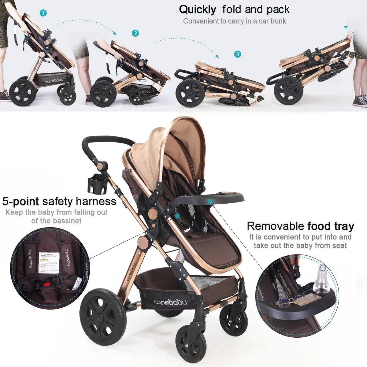 Newborn Infant Toddler Stroller C65771