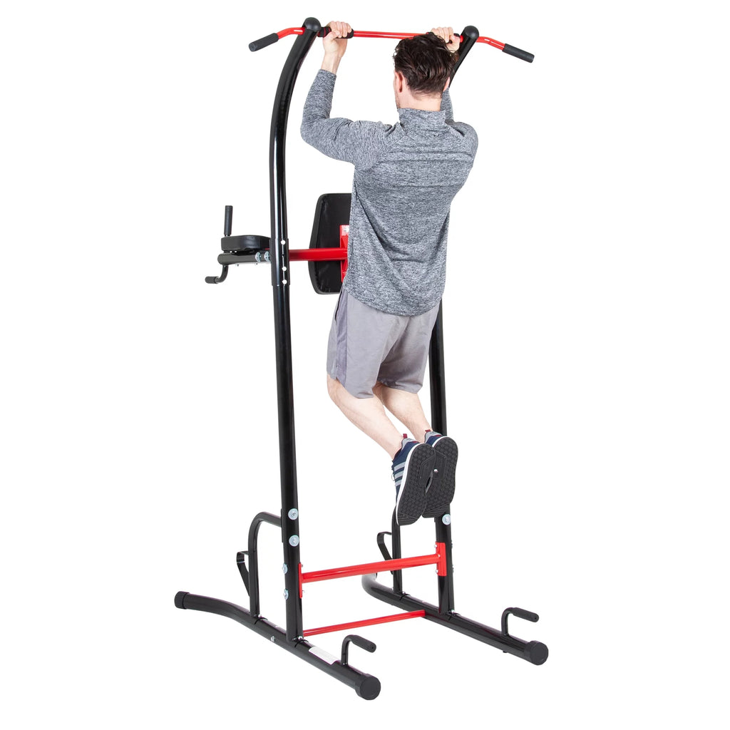 5-Station Power Tower with Pull Up, Push up, Dip Bars I8879