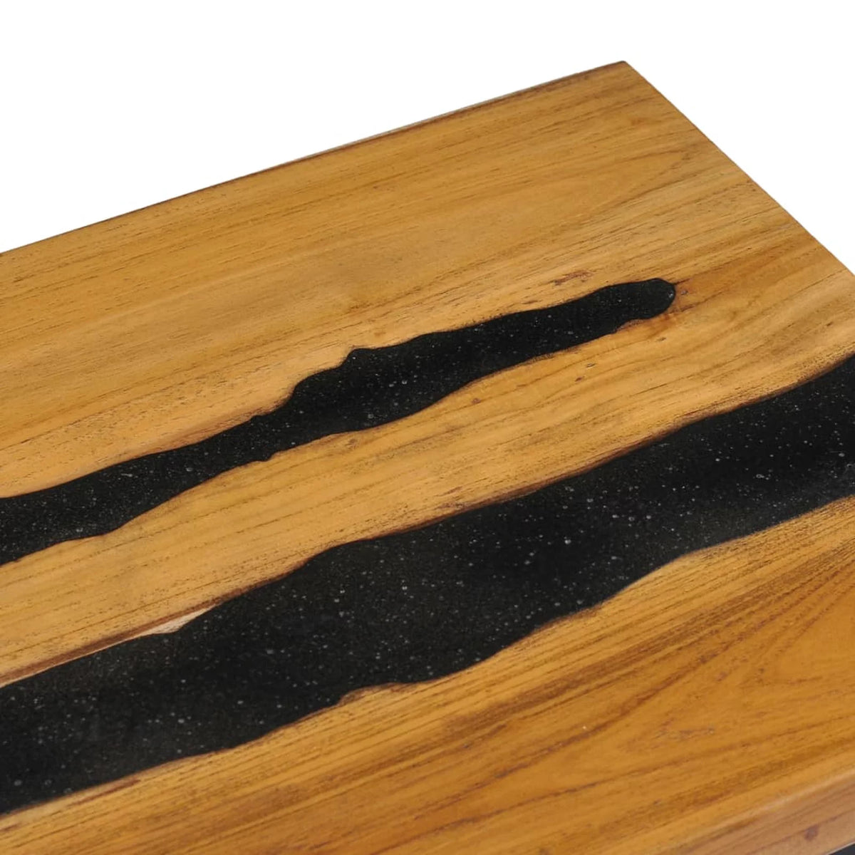 Teak Wood and Lava Stone Coffee Table J3276