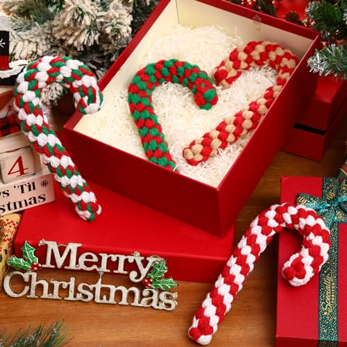 24 Pieces Christmas Dog Rope Toys K9706