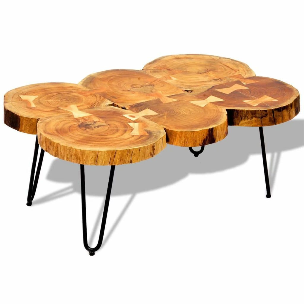 6 Trunks Solid Sheesham Wood Coffee Table W45836