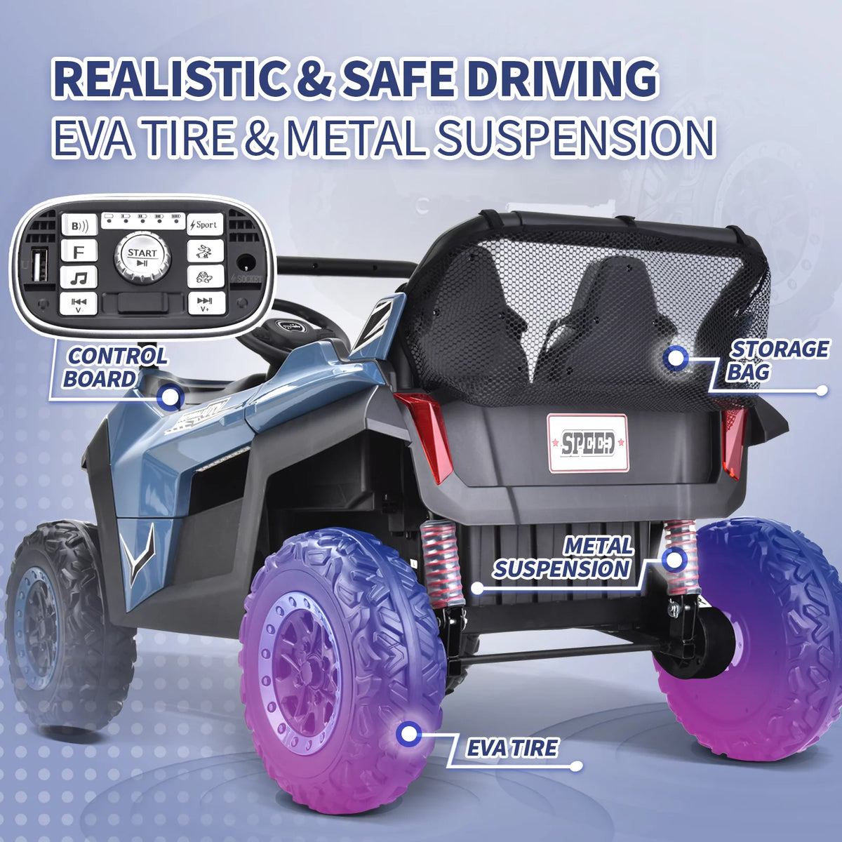24V 2 Seater Kids Ride on UTV Car I776221