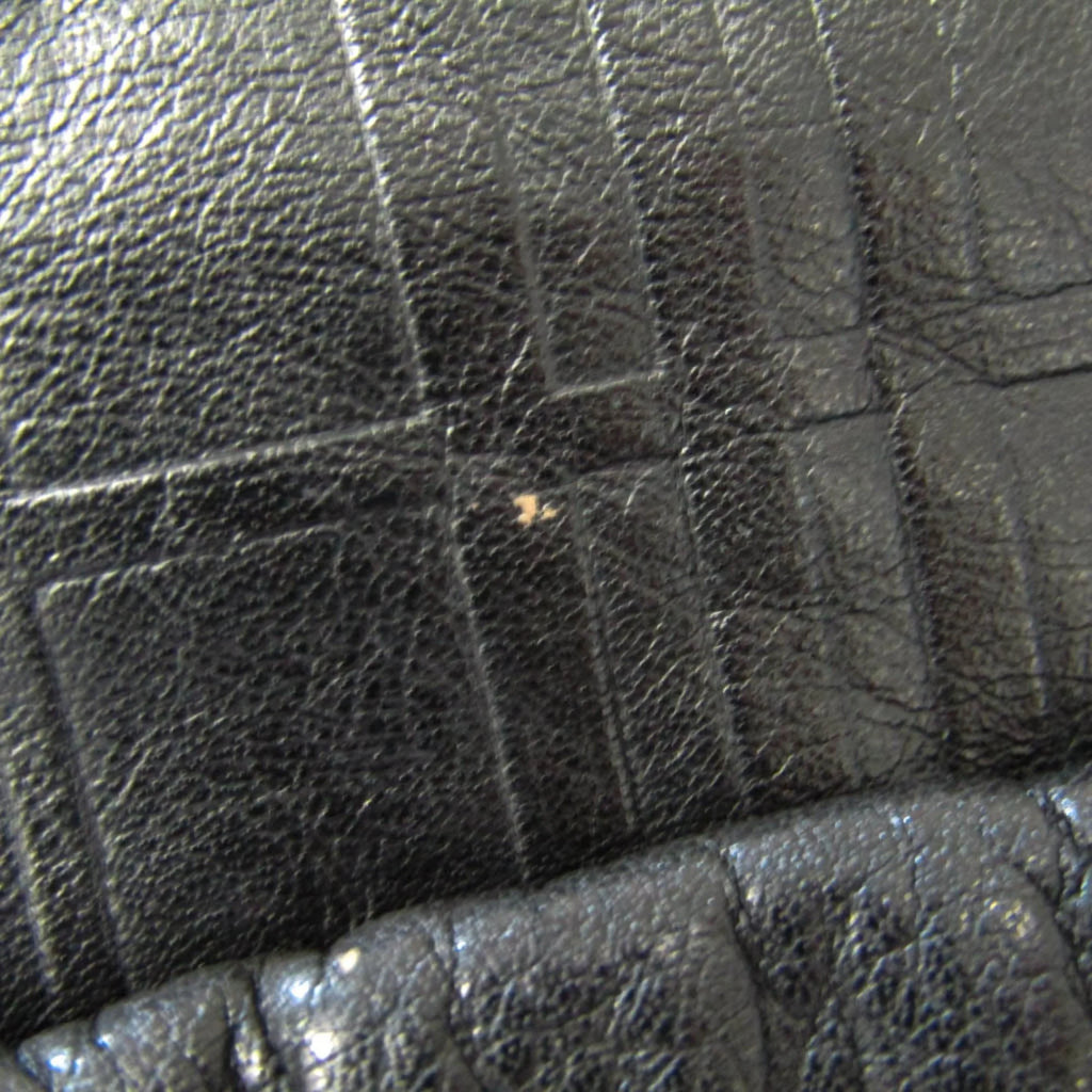 Pre-Owned Black Leather Shoulder Bag I229