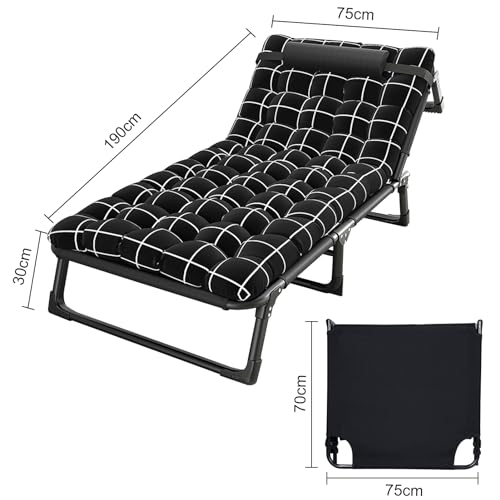 4-Position Adjustable Camping Cot with Pillow K592