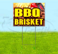 BBQ Brisket 18" x 24" Yard Sign with Metal Step Stake R85722