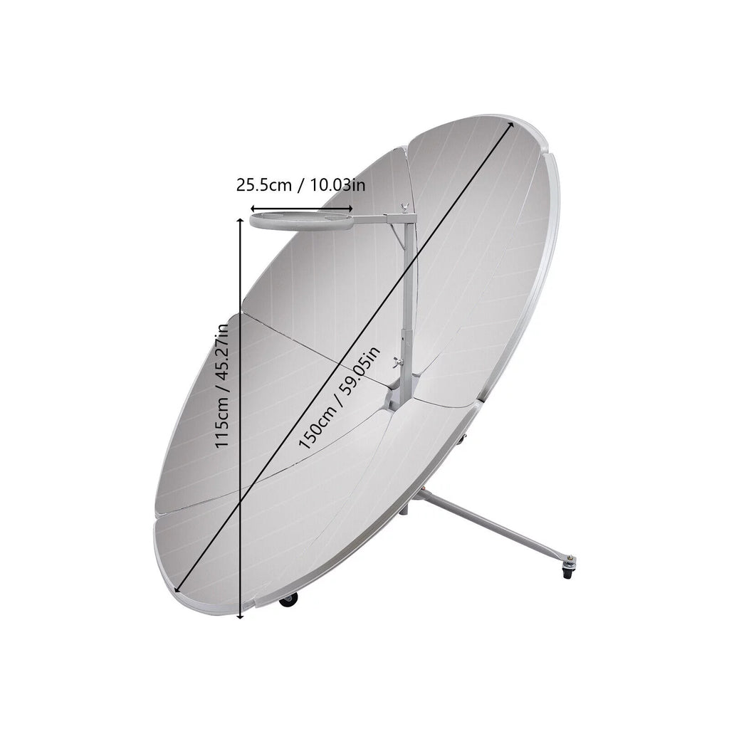 Portable Solar Cooker 150cm Dia 800-1000°C O4812
