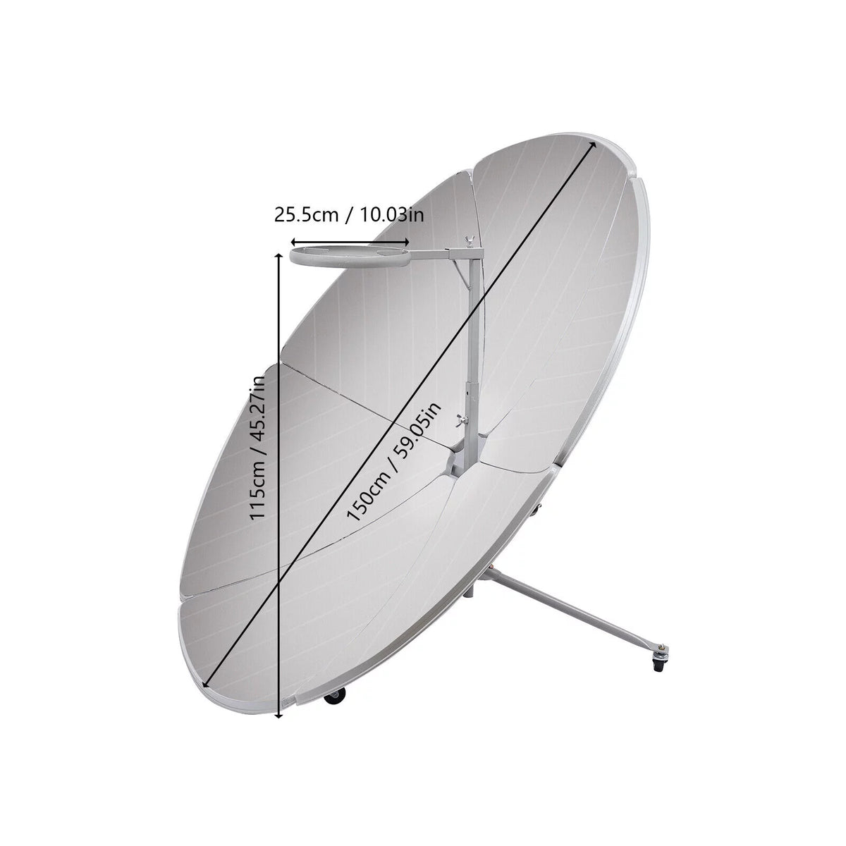 Portable Solar Cooker 150cm Dia 800-1000°C O4812