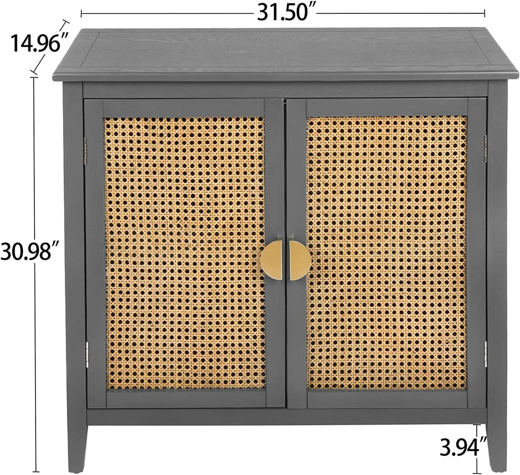 Rattan Decorated Doors Sideboards C976