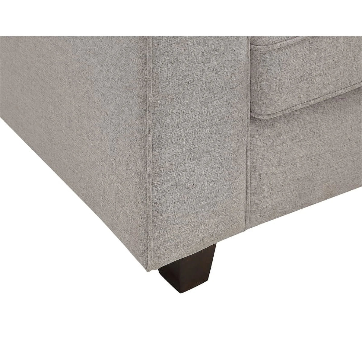 Light Gray 6-PC Fabric Modular Sectional Sofa with Ottoman O866