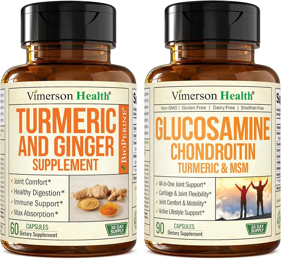 Turmeric Ginger Glucosamine Chondroitin MSM Supplement H8382