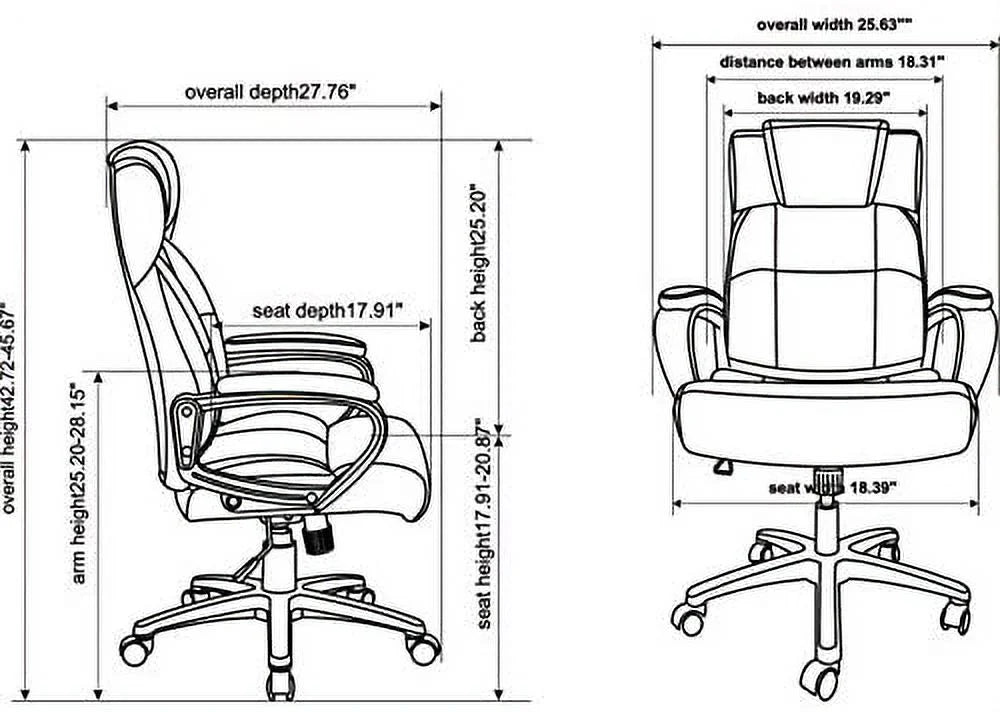 High-Back Leather Executive Chair I484