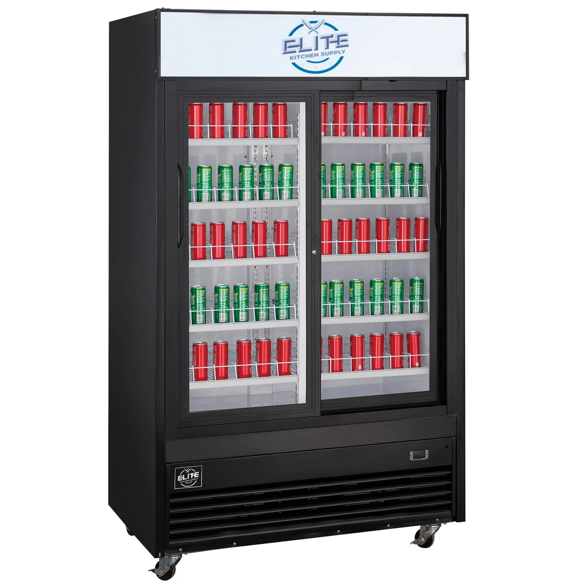 47 in. Two Glass Door Upright Merchandiser Refrigerator 34.4 Cu. Ft. Q182