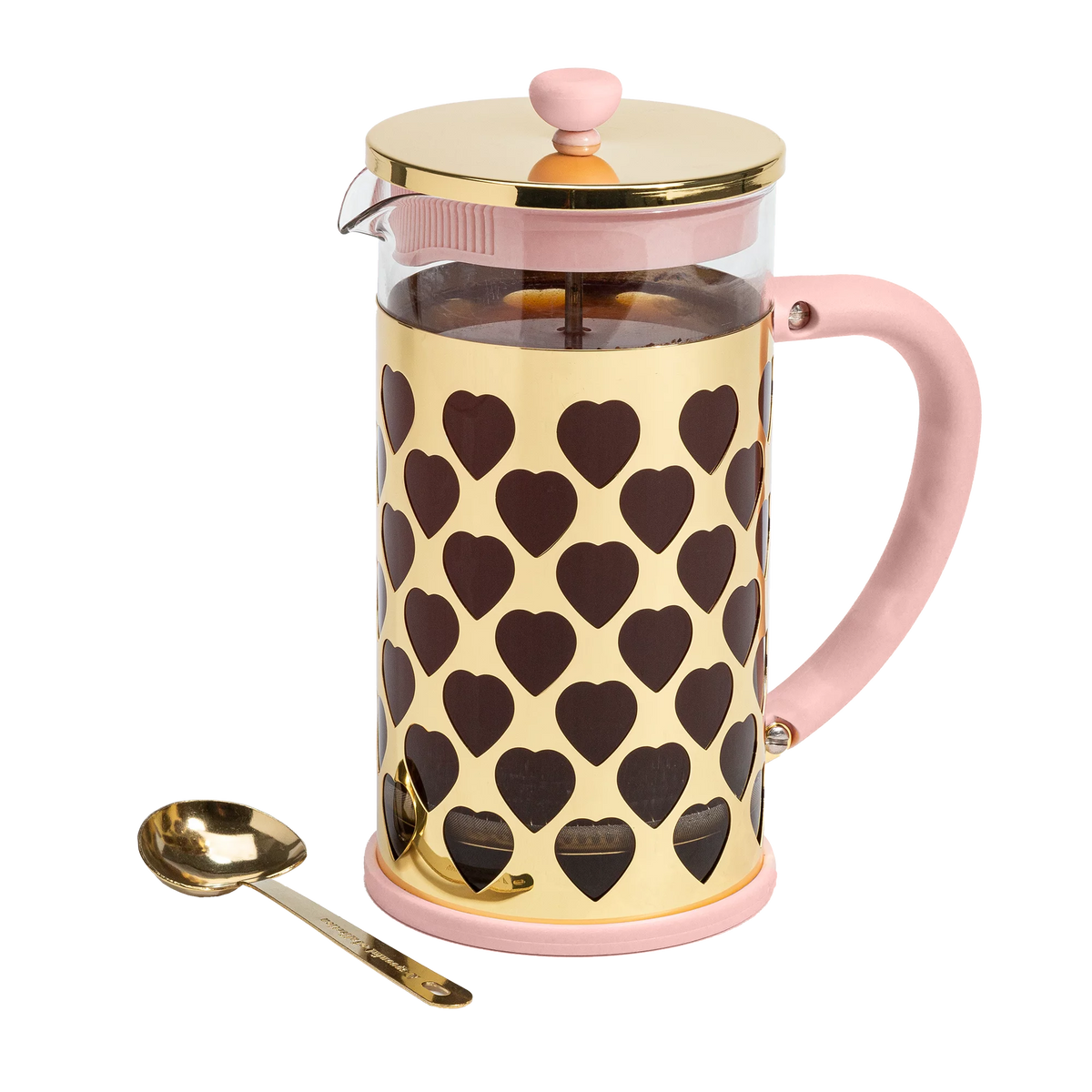 Pink French Press Coffee Maker 34 Ounce I66950