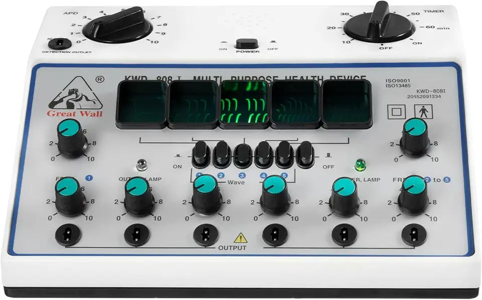 Electric Acupuncture Stimulator Machine 6 Outputs Patch Massager B282453