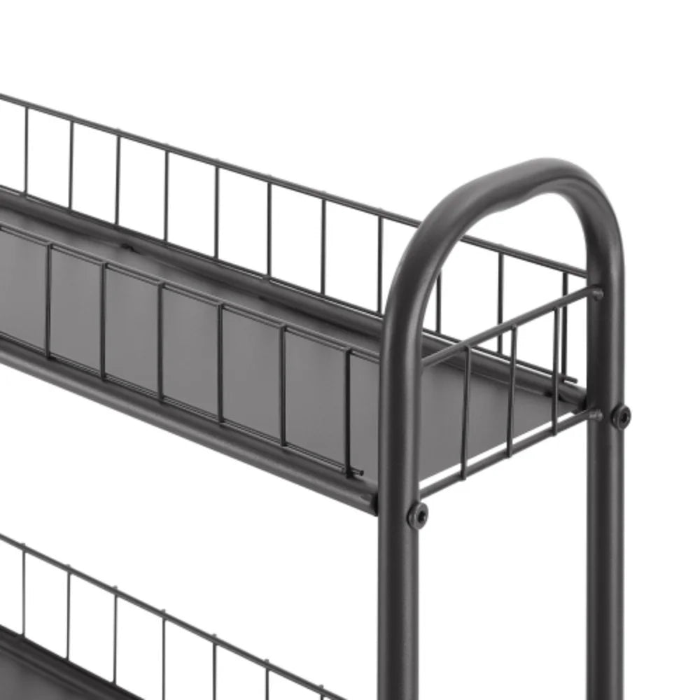 6 Tier Metal Wire Rolling Storage Cart with Wheels N26640