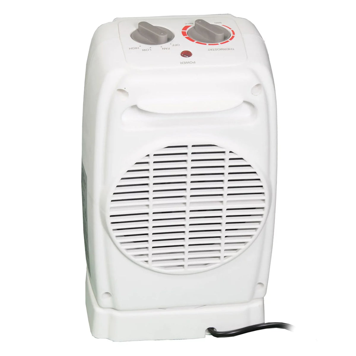 White Portable Oscillating Ceramic Fan Heater with Thermostat D98501