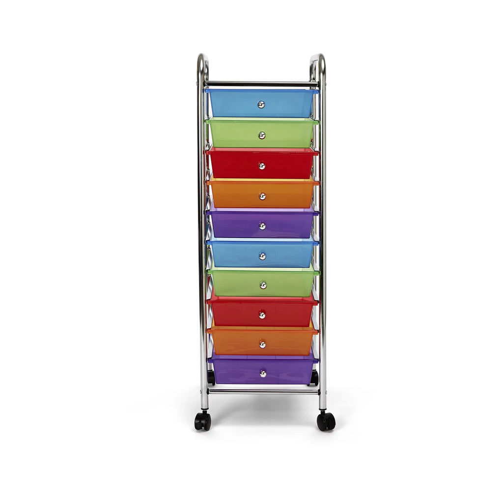 10 Drawer Organizer Cart with Wheels T86385