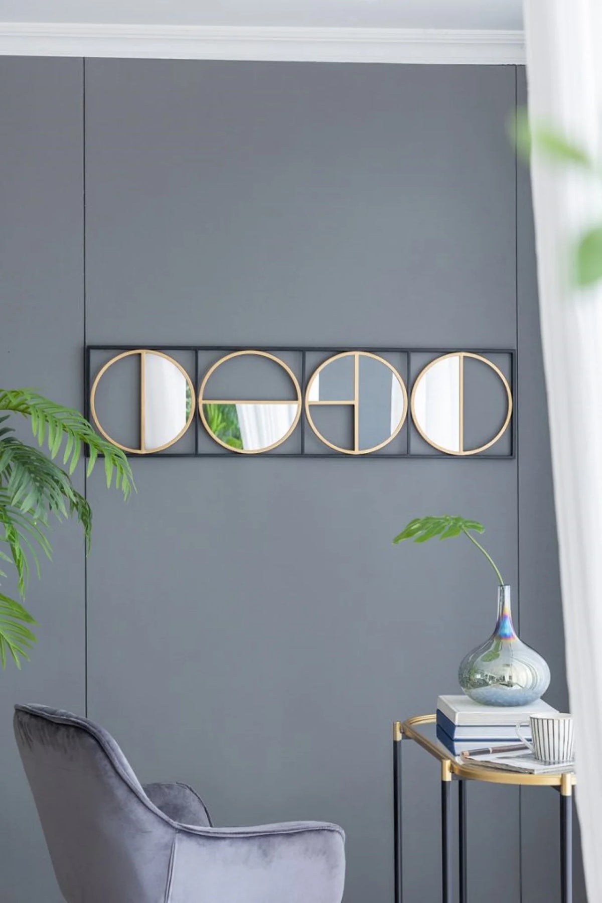 Rectangular Metal Framed Wall Mirror S146