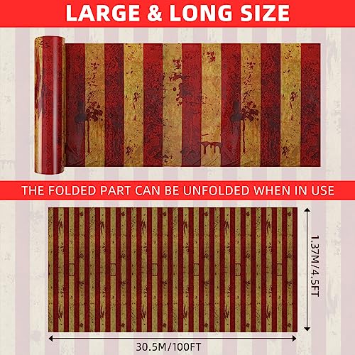 100 Ft Halloween Carnival Tablecloth Roll T572
