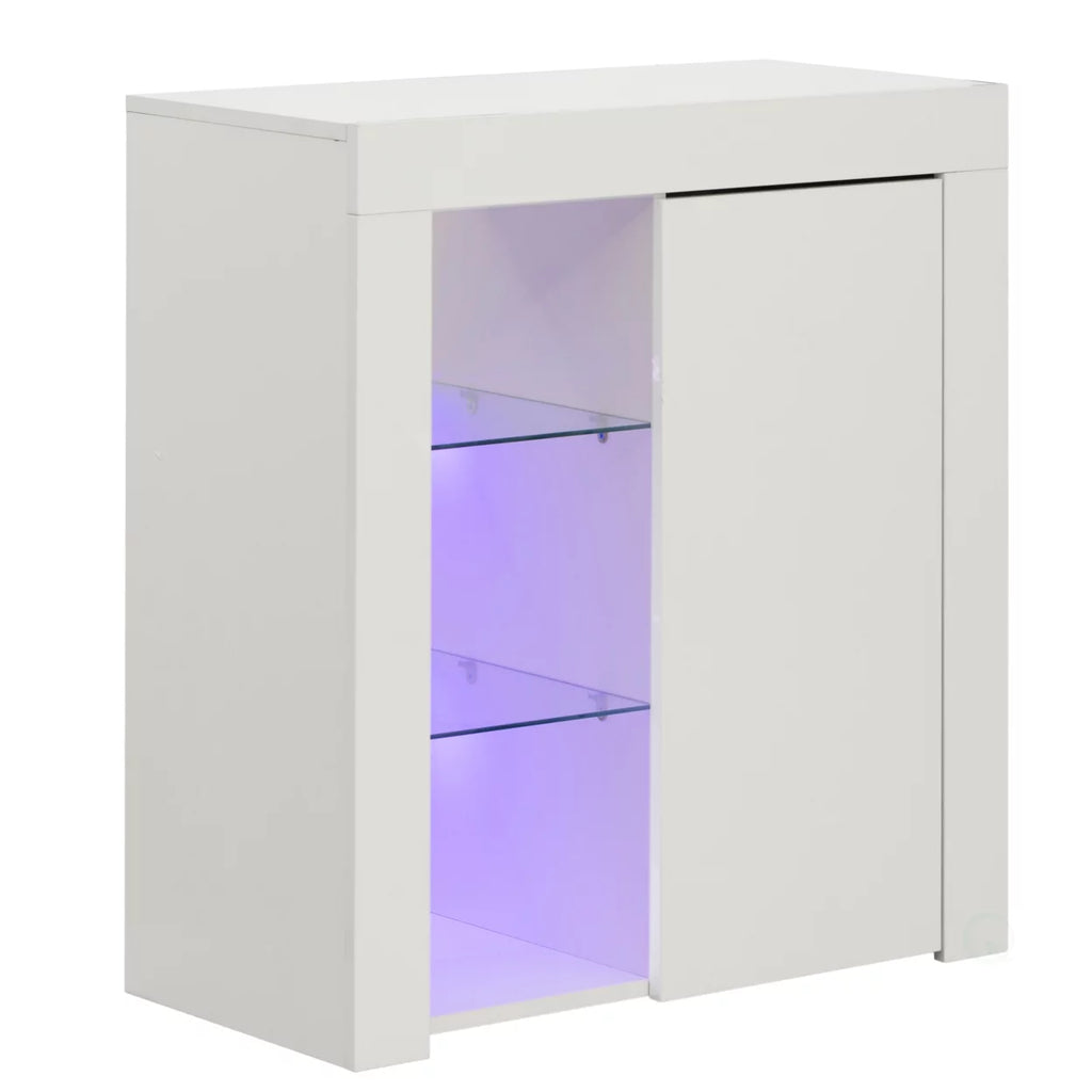 Living Room Side Storage Cabinet with LED N9445