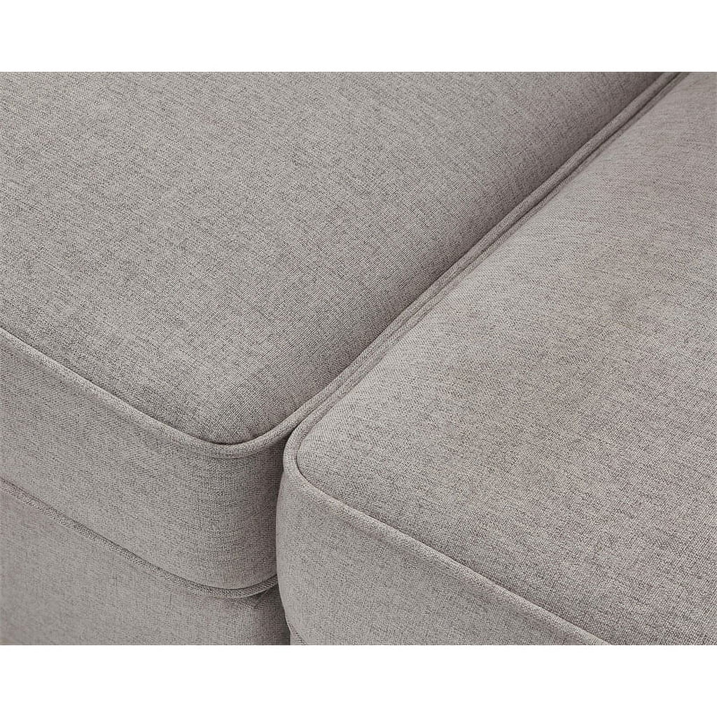 Light Gray 6-PC Fabric Modular Sectional Sofa with Ottoman O866