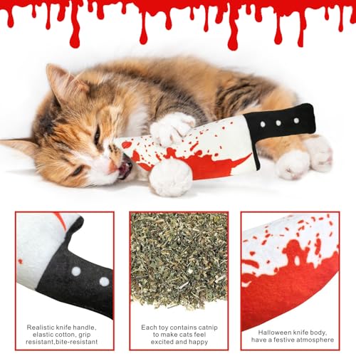 6 Pcs Christmas Catnip Plush Cat Toys P504091