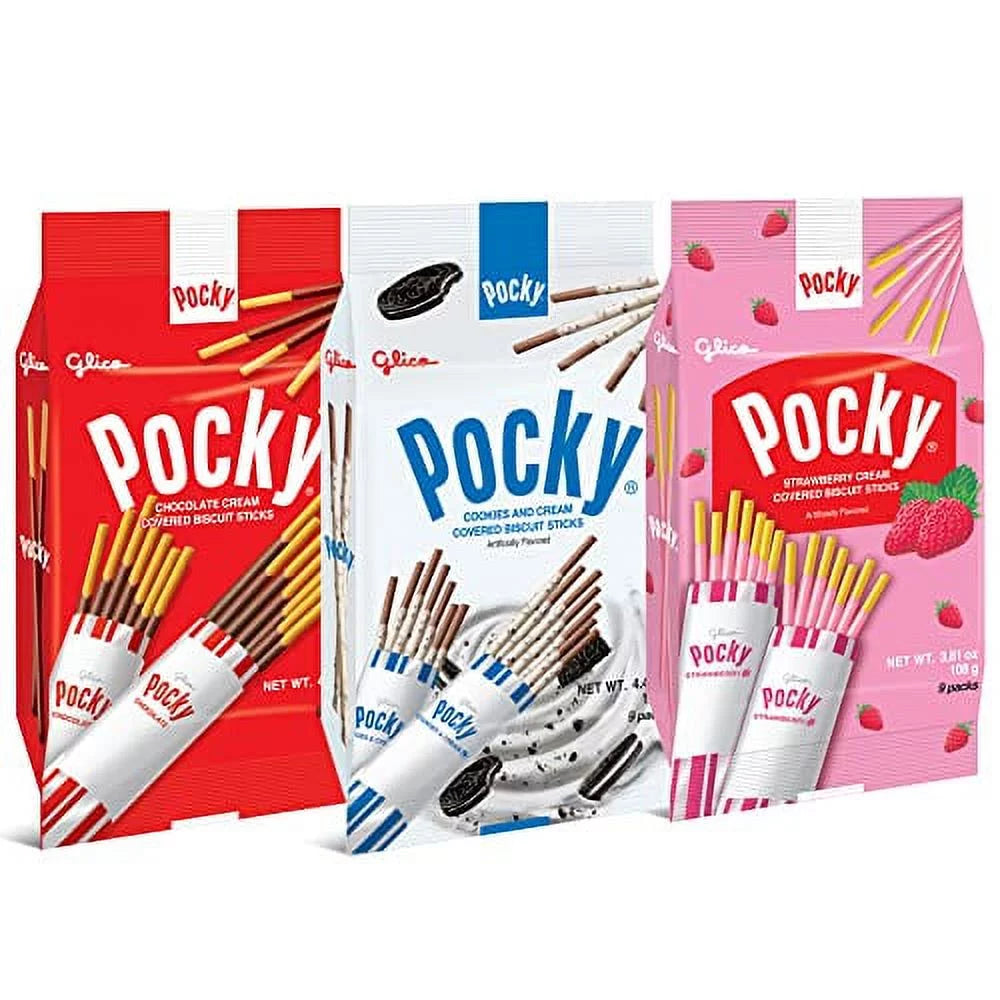 Pocky Sticks Japanese Snacks Variety Pack of 3 E658021