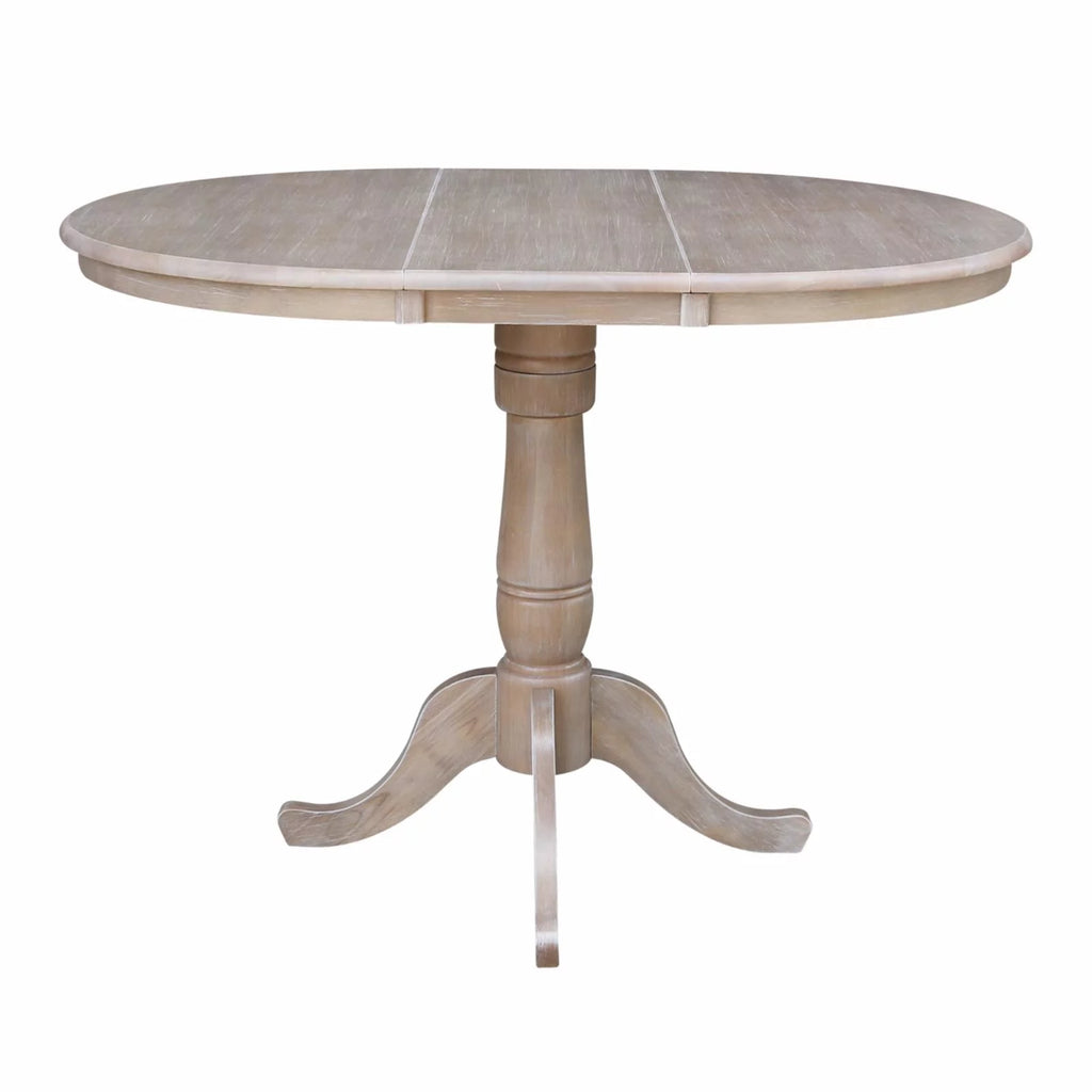 36" Round Top Pedestal Table with 12" Leaf U6362