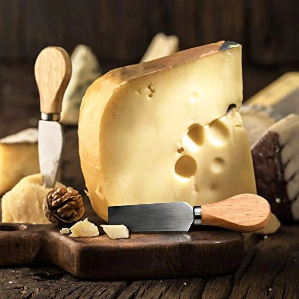 Cheese Knife Block Set with Wooden Handle N392