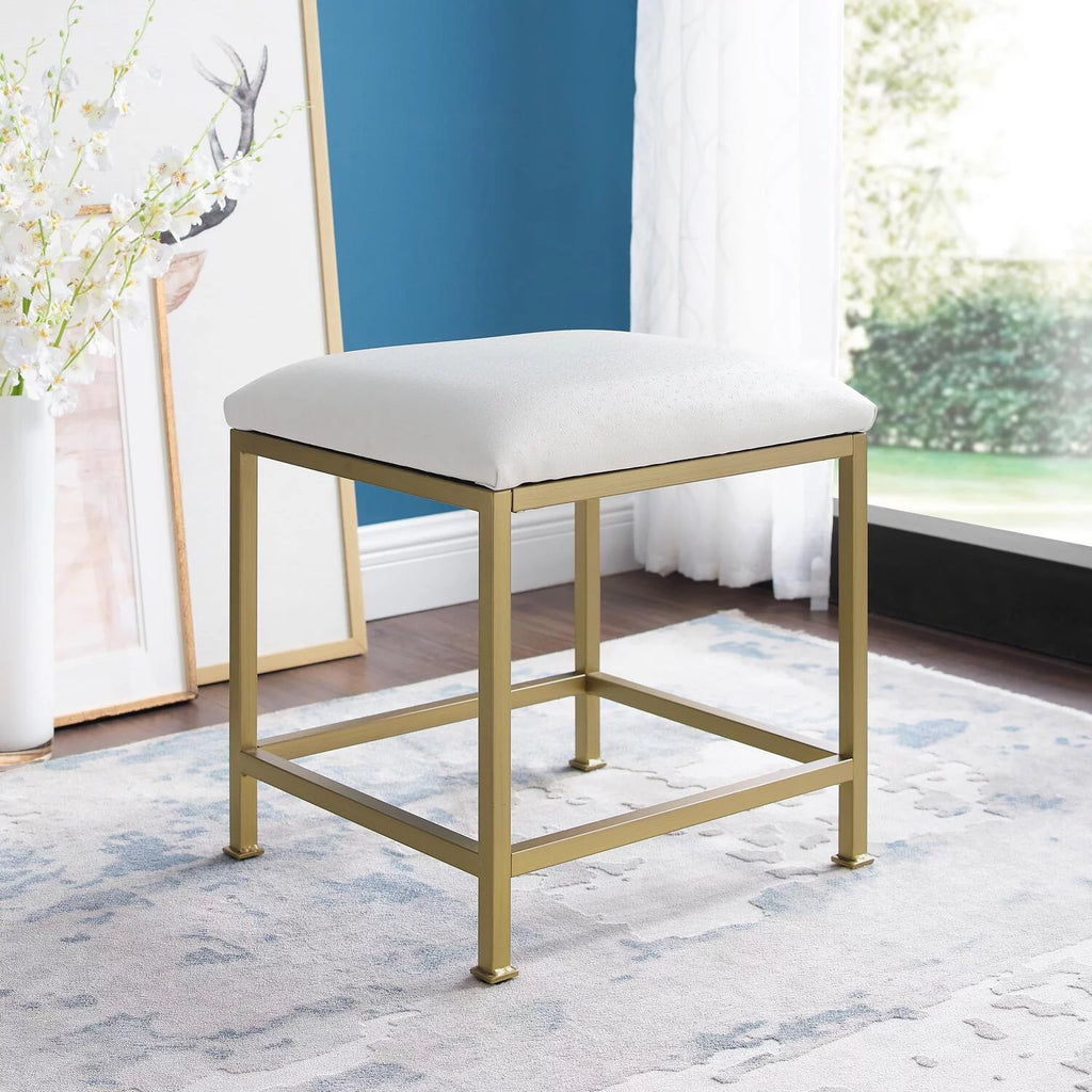 Soft Gold Vanity Stool X3745