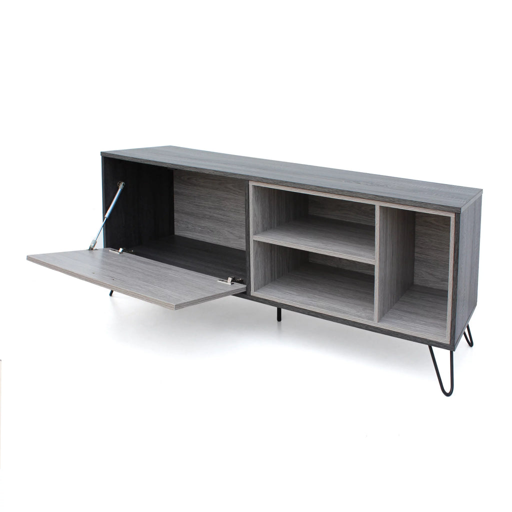 65" Two Toned Faux Wood TV Stand D142