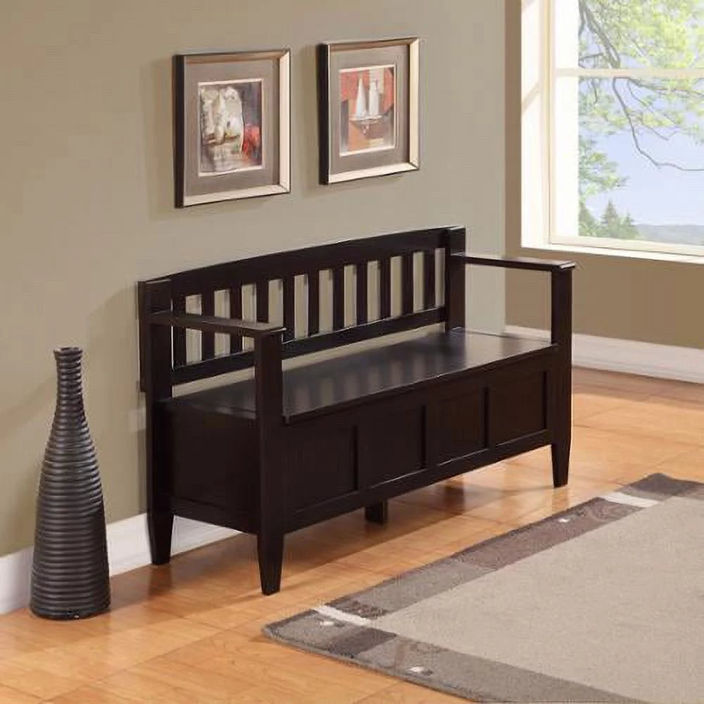 Solid Wood 48 inch Wide Storage Bench N81136