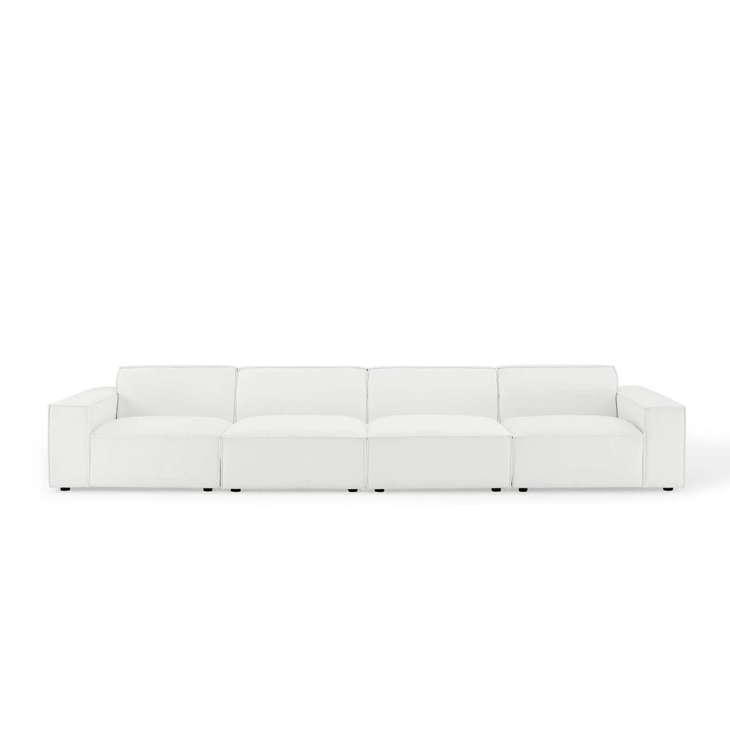 White 4-Piece Sectional Sofa H894