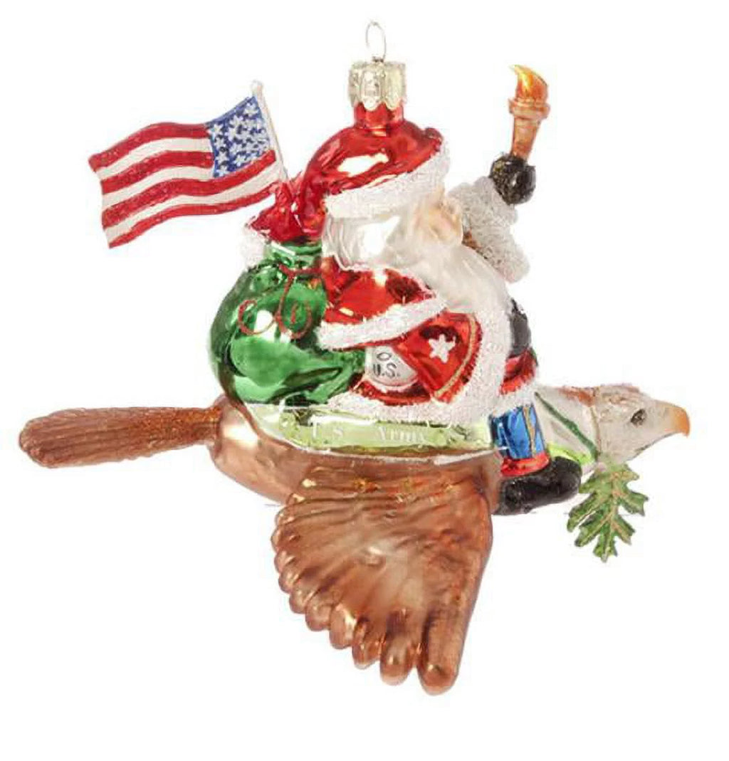 6.5" Glass Christmas Ornament B7414