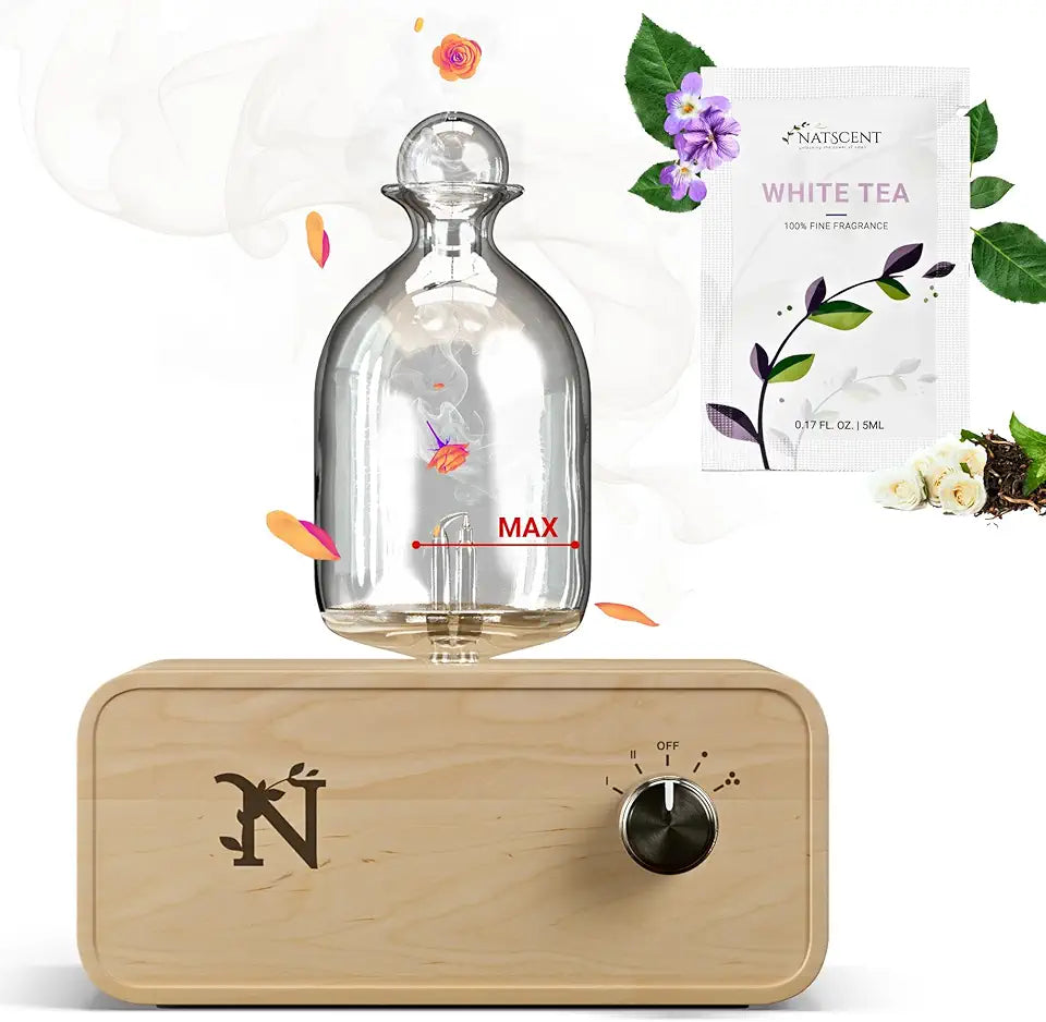 Glass Diffuser for Essential Oils with White Tea Fragrance Sample A611558