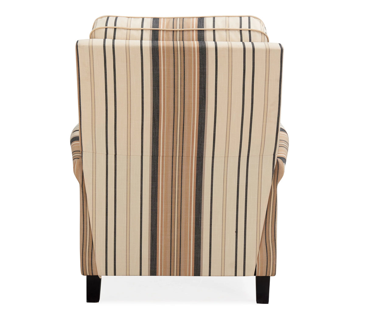 Brown and Black Woven Stripe Recliner Chair G8926