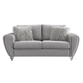 Fabric Loveseat in Light Gray D250370