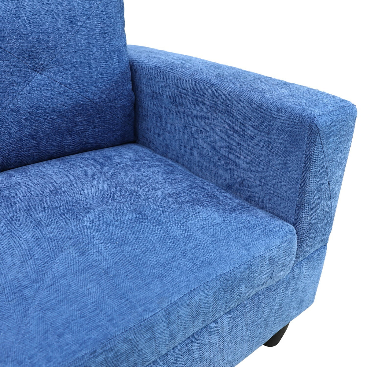 Blue Linen 2-Piece Sofa Set N1775