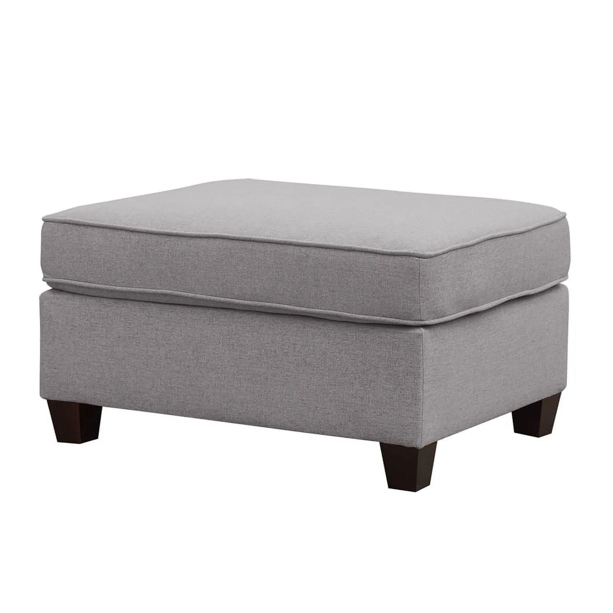 Light Gray 6-PC Fabric Modular Sectional Sofa with Ottoman O866