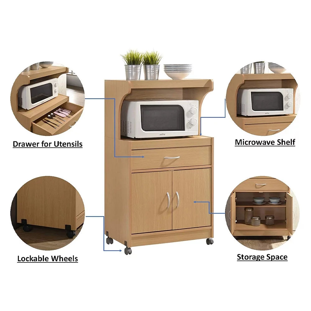 Microwave Kitchen Cart Q16838