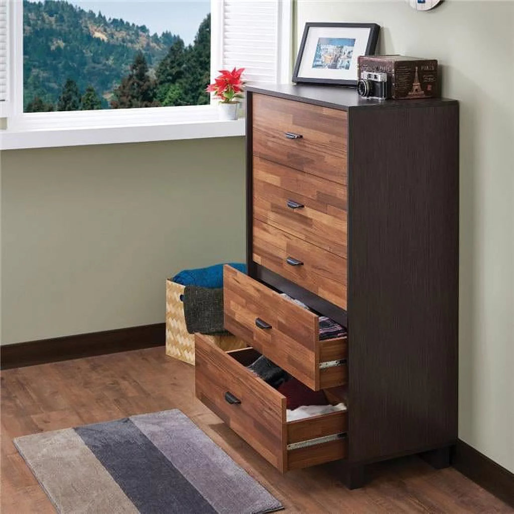 Wooden Chest with 5 Drawers S288630